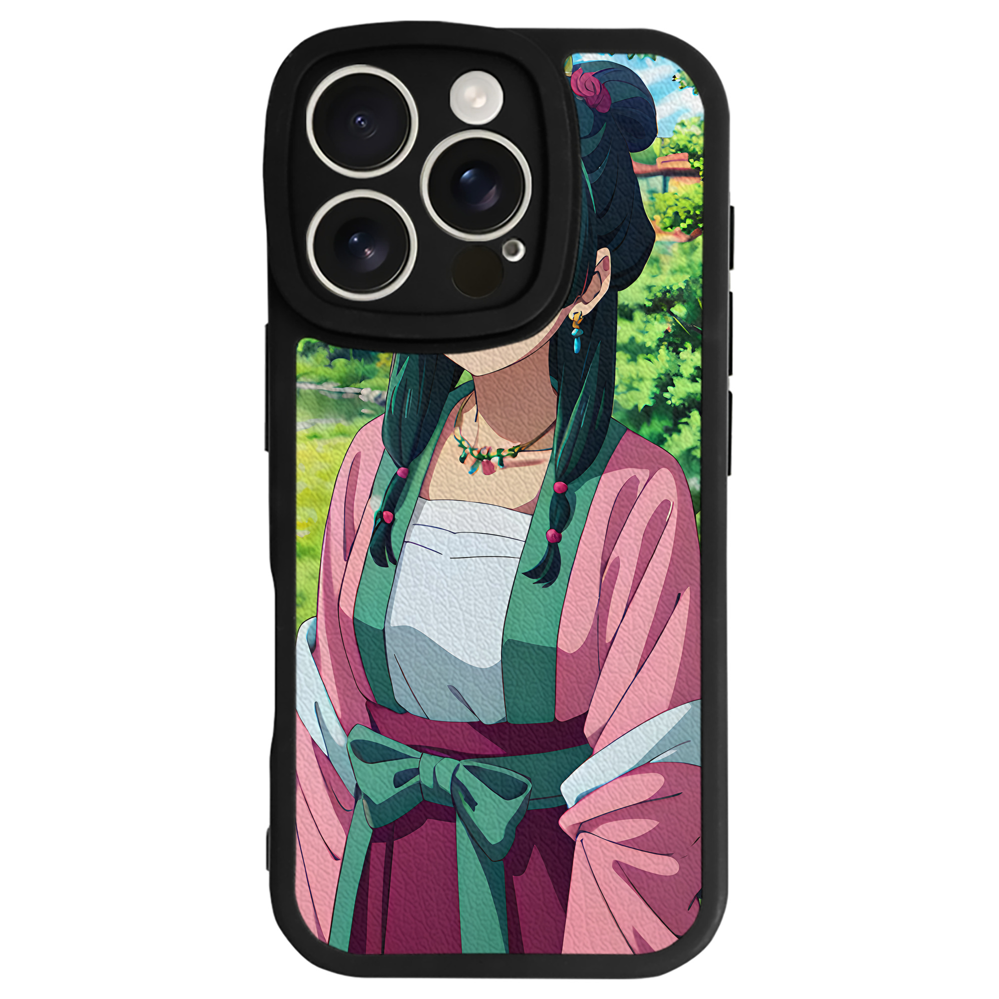 （画像用） 薬屋のひとりごと The Apothecary Diaries 【iPhone 16シリーズ対応】シリコンスマホケース（レザー調） 材質：シリコン